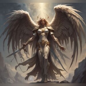 Angel Warrior Fantasy Art Print
